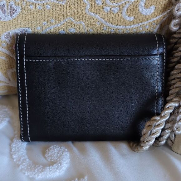 COACH Classic Trifold Wallet🖤 Black & Lavender - Picture 4 of 15